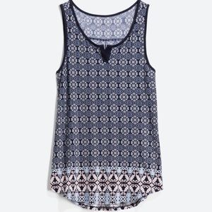 Papermoon | Bernadine Split Neck Detail Knit Top | XS | Navy